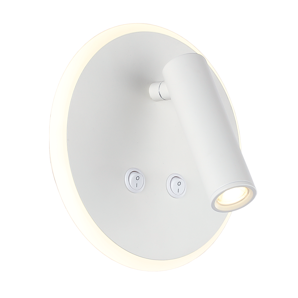 APLIQUE CABECERA LED 7W + 3W BLANCO 3000K